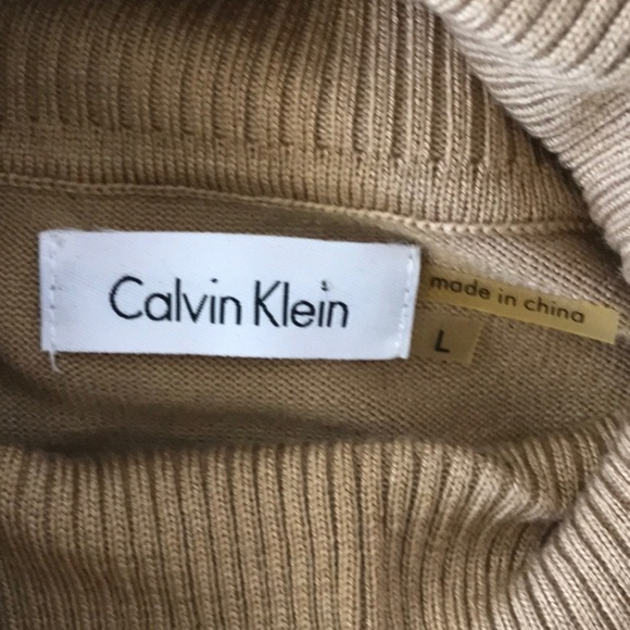 Calvin Klein Turtleneck Knit Sweater Dress - Picture 6 of 7